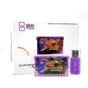 Mini SD Card Game Cartridge Adapter for GBA SP, GBM, IDS, NDS, NDSL: Play Retro Games on Your Handheld with Cheat Codes, Real-Time Save, and Fast Loading