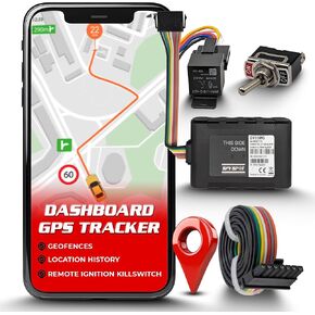 Spy Spot 4G Hard Wire Kill Switch GPS Vehicle Tracker - Remotely Disable The Ignition from Any Location - Locator Tracking Device - Black - US Coverage, Subscription Required