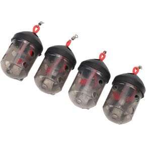 4Pcs Fishing Bait Cage Lure Cage Compact Lightweight Reusable Portable Fishing Bait Cage Basket Feeder Holder