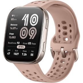Amazfit Bip 6 Smart Watch 46mm, 14 Day Battery, 1.97" AMOLED Display, GPS & Free Maps, AI, Bluetooth Call & Text, Health, Fitness & Sleep Tracker, 140+ Workout Modes, 5 ATM Water-Resistance, Blush