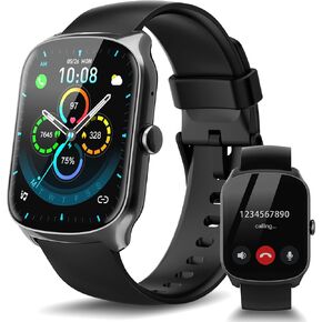 Smart Watch for Men Women, 1.95'' HD Curved Screen Smartwatch(Answer/Make Call), Fitness Tracker with 112 Sport Modes, IP68 Waterproof Fitness Watch with Heart Rate/Sleep Monitor/Pedometer/Calories