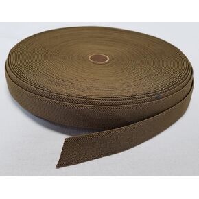 1 Yard - MIL SPEC 1" Elastic Webbing/MOLLE Webbing - Coyote Brown