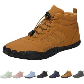 Peakfootwear for Women Men Neuropathy, Hike Barefoot Shoes Grounded Barefoot Footwear for Women Men, Winter Barefoot Shoes Wide Toe Non-Slip Boots