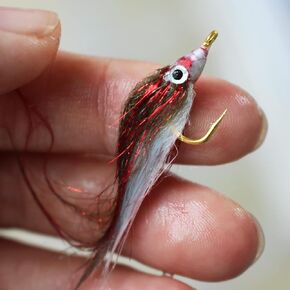 12 pcs Wounded Minnow Polar Fry Slowly Sinking Salmon Trout Steelhead Minnow Fly Fishing Flies Lures Fly Set-Size #8