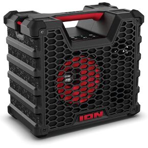 Ion Audio Tailgater Tough - Rugged Portable All-Weather Wireless Bluetooth Speaker, IPX5 Water-Resistant, Outdoor Weather-Resistant Speaker (Renewed)