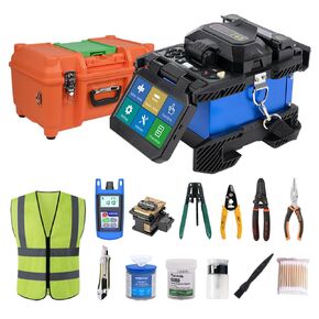 T45 Core Alignment Fusion Splicer Kit, Fiber Optic Welding Splicing Machine with FC-30 Cleaver