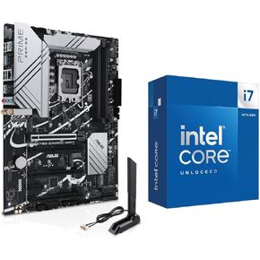 داخليًا بواسطة Micro Center CPU Motherboard Intel I7-14700K 14 Gen 20 Cores LGA 1700 معالج سطح المكتب مع ASUS Z790 Gaming WiFi7 ATX Motherboard
