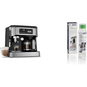 De'Longhi All-in-One Combination Coffee Maker & Espresso Machine + Advanced Adjustable Milk Frother & Universal Espresso Machine Cleaner for Frother/Steam Wand