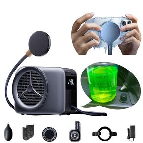 Phone Cooler for Gaming, 48W Magnetic Cell Phone Radiator with Low Noise Liquid Cooling Semiconductor Heatsink for iPhone MagSafe Series/Android/iPad/Tablet/Switch, (Version 5.0) Beyond Phone Fan