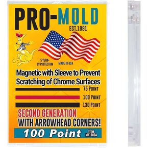 Box (20) Pro-Mold 100pt. Magnetic Card Holders Holds Sleeved Card 2nd Gen, MH100SA