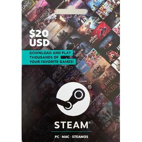 Valve - Steam Wallet Prepaid Card ($20)