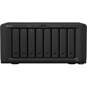 Synology DiskStation DS1821+ NAS Server للعمل مع وحدة المعالجة المركزية Ryzen ، ذاكرة 32 جيجابايت ، 32 تيرابايت HDD ، نظام التشغيل DSM ، هدف ISCSI جاهز