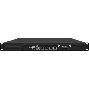 HUNSN 1U Cabinet Firewall Appliance 10GB, OPNsense, VPN, Network Rackmount, I3 N305, RJ54, 4 x 226-V 2.5GbE LAN, 2 x SFP+ 82599es 10 Gigabit, GPIO, SIM Slot, 32G RAM, 128G SSD