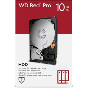 WD Red Pro 18tb NAS 3.5 "محرك أقراص صلبة داخلي - 7200 دورة في الدقيقة ، SATA 6 جيجابايت/ثانية ، CMR ، 512 ميجابايت ذاكرة التخزين المؤقت