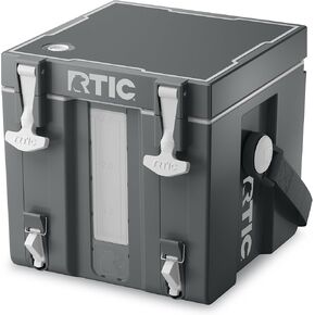 RTIC Halftime Water Cooler Portable Carrier Container, Drink Beverage Dispenser, Stackable with 2 Taps, Bottleless, BPA-Free, for Sports, Camping, BBQ, Parties, Picnic, & More, Patriot
