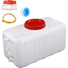 Water Storage Container Water Carrier 13/21/29/53 Gallon Large Capacity Water Tank with Tap and 3m Hose Portable Emergency Water Bucket for Vehicle Home Hiking Camping Outdoors(Size:80L/21.1Gallon)