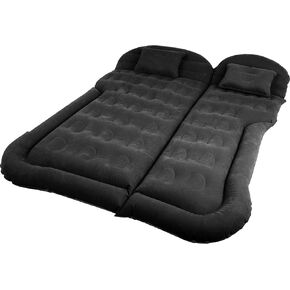 Wakeman Outdoors Inflatable Mattress - Car Air Mattress for SUV or Tent with Aux Outlet Pump and 2 Inflatable Pillows - Car Camping Gear (Gray)