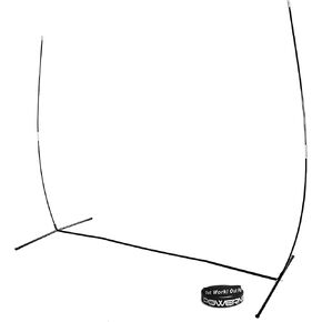 إطار معدني PowerNet وأعمدة من الألياف الزجاجية لاستبدال شبكة البيسبول اللينة 7x7 (الإطار فقط) | إطار بنمط القوس | الصلب الثقيل | أعمدة فيبرجلاس | يناسب شبكات التدريب PowerNet مقاس 7x7 بوصة in Kuwait