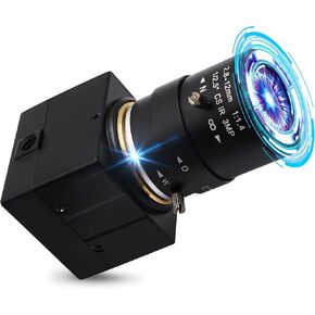 Hotpet 5MP Webcam 2.8-12mm Varifocal Lens USB Camera HD 2592X1944 USB with Camera Aptina Sensor Webcamera, Conference Camera Support OpenCV Most OS,Plug&Play,OTG 2.0, Focus Adjustable in Kuwait