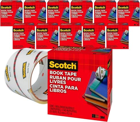 سكوتش شريط كتاب، 3 انش × 540 انش، ممتاز للاصلاح وتعزيز الحماية والتغطية (845-300) in Kuwait