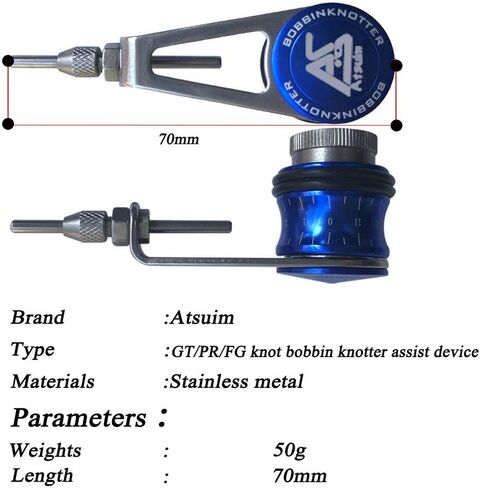 Fishing Bobbin Knotter FG GT RP Line Wire Knotting Tool Fishing Line Winder Assist Knotting Connector Accessories in Saudi Arabia