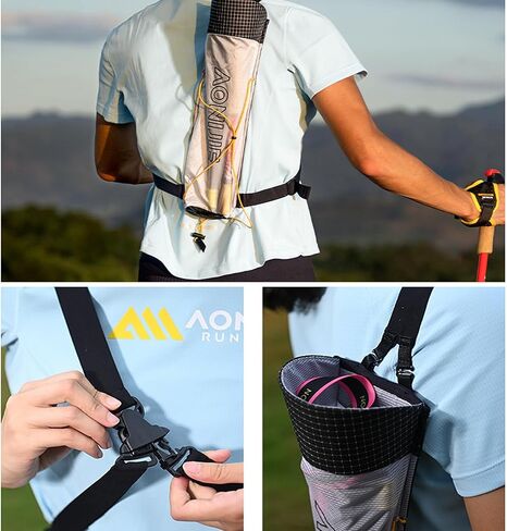 AONIJIE Trekking Pole Pouch Waterproof Hiking Poles Storage Bag for Backpacks & Running Vests Lightweight in Saudi Arabia
