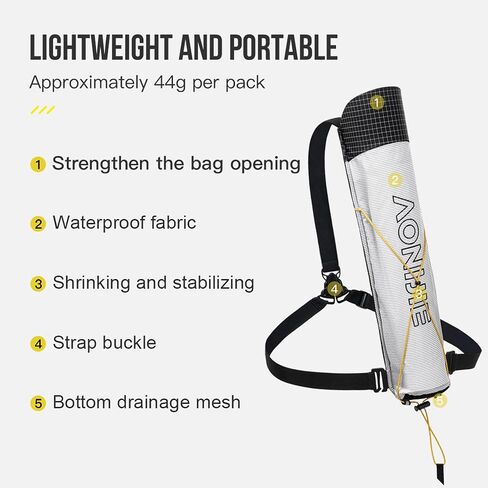 AONIJIE Trekking Pole Pouch Waterproof Hiking Poles Storage Bag for Backpacks & Running Vests Lightweight in Saudi Arabia
