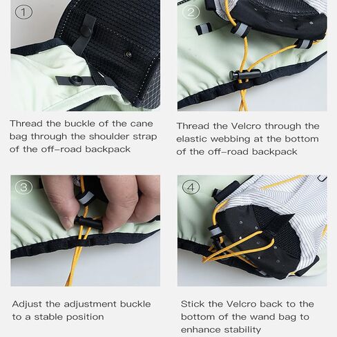 AONIJIE Trekking Pole Pouch Waterproof Hiking Poles Storage Bag for Backpacks & Running Vests Lightweight in Saudi Arabia
