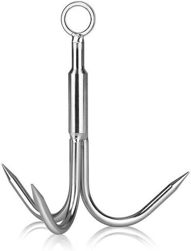 1pc Grappling Hook 3 Claw Climbing Hook Stainless Steel Grapnel Hook Small/Large Size in Saudi Arabia