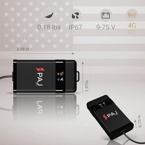 PAJ GPS Vehicle Finder 4G 2.0 - Real-Time GPS Tracker Device for Car, Motorcycles, Trucks, Bike - Direct Connection to Vehicle Battery (9-75V) - Tracking Devices with Alerts - Subscription Required in Kuwait