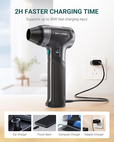 الهواء الكهربائي Duster-28.22oz السوق الحد الأقصى لضغط الرياح ، و duster super power cordless ، والمنفاخ المتين القابل للفرش in Kuwait
