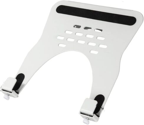LP-1 الألومنيوم 10-16 "دفتر دفتر عالمي حامل كمبيوتر محمول حفرة التبريد 75x75 100x100 شاشة Mount Pad Clamptray أسود أبيض (أبيض) in Kuwait