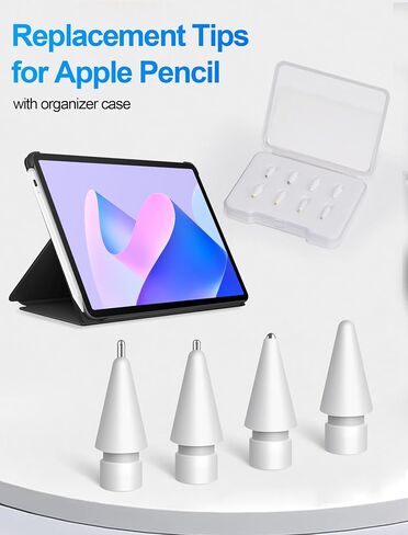 نصائح بديلة لإكسسوارات قلم رصاص Apple - 8 Pack Mix Pencil Tips لـ Apple Pencil 2nd/1st Gen/USB -C/Pencil Pro in Saudi Arabia