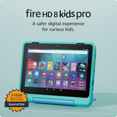 Amazon Kids Device Bundle Including Fire HD 8 Kids Pro Tablet (32GB), Kindle Kids (Space Whale) and Echo Pop Kids (Avengers) in Saudi Arabia