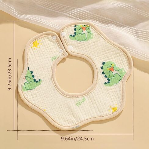 8PCS Baby Bibs Muslin Baby Bibs Drool Bibs for Baby Girl Boy 8-Layer 100% Muslin Cotton Drooling Bibs Teething Bibs Absorbent&Soft&Breathable Baby White Drooling Bibs… in Kuwait