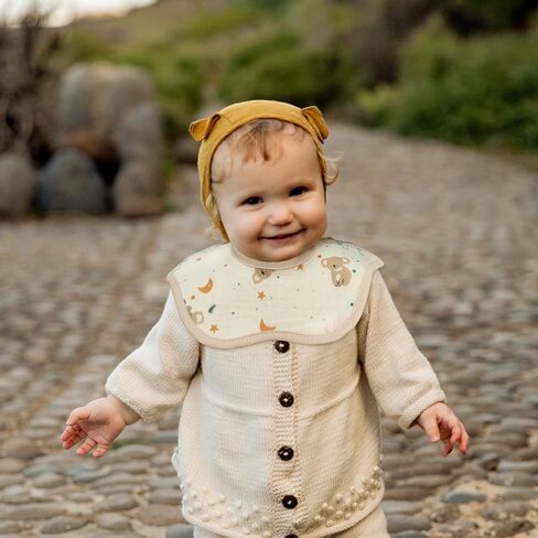 8PCS Baby Bibs Muslin Baby Bibs Drool Bibs for Baby Girl Boy 8-Layer 100% Muslin Cotton Drooling Bibs Teething Bibs Absorbent&Soft&Breathable Baby White Drooling Bibs… in Kuwait