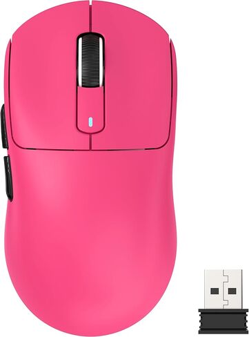 ATTACK SHARK X3 Lightweight Wireless Gaming Mouse with Tri-Mode 2.4G/USB-C Wired/Bluetooth,Up to 26K DPI, PAW3395 Optical Sensor,Kailh GM8.0 Switch,5 programmable Buttons for PC/Win/Mac(Berry Red) in Kuwait