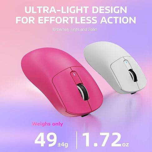 ATTACK SHARK X3 Lightweight Wireless Gaming Mouse with Tri-Mode 2.4G/USB-C Wired/Bluetooth,Up to 26K DPI, PAW3395 Optical Sensor,Kailh GM8.0 Switch,5 programmable Buttons for PC/Win/Mac(Berry Red) in Kuwait