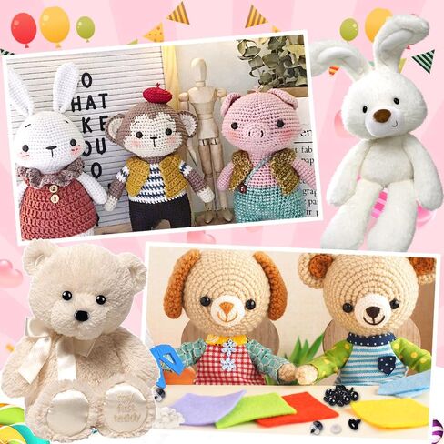 YUJUN 700PCS Safety Eyes for Crochet,6-22mmColorful Glitter Noses with Washers Stuffed Animals Amigurumi Craft Doll Making Teddy Bear Toy in Saudi Arabia