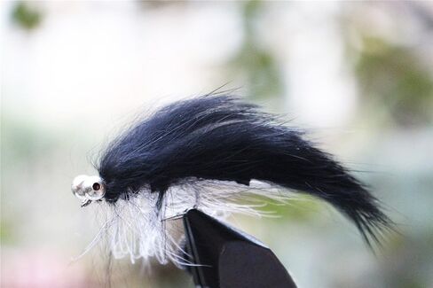 20 PCS/Lot Black Zonker Streamers Salmon Trout Fly Fishing Flies Lures Size 2# 4# 6# in Kuwait