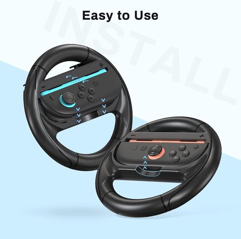 حزمة Younik 6 في 1 Switch 2 Associory Bundle مع عجلة قيادة 2 PCS ، و 2 PCS J-Con Grip وحزام معصم 2pcs لـ NS Switch 2 (2025) ، وملحقات اللعبة لتجمعات العائلة والأصدقاء in Saudi Arabia