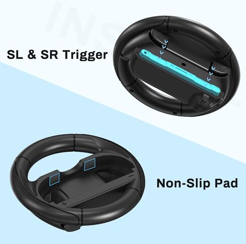 حزمة Younik 6 في 1 Switch 2 Associory Bundle مع عجلة قيادة 2 PCS ، و 2 PCS J-Con Grip وحزام معصم 2pcs لـ NS Switch 2 (2025) ، وملحقات اللعبة لتجمعات العائلة والأصدقاء in Saudi Arabia