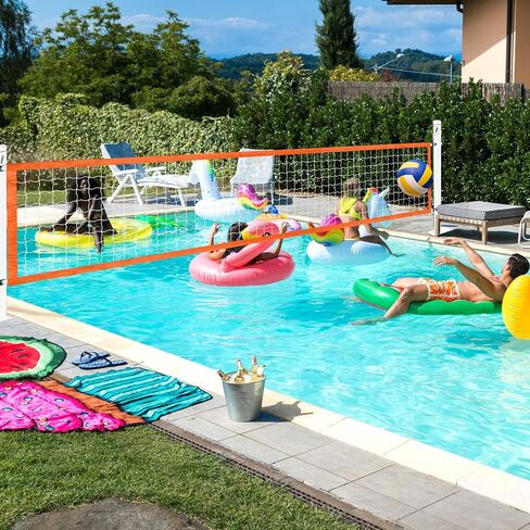ShinyRelief Volleyball Net Outdoor 15 x 2.95 ft Replacement Pool Volleyball Net Portable Volleyball Net for Backyard Swimming Pool Schoolyard Beach in Saudi Arabia