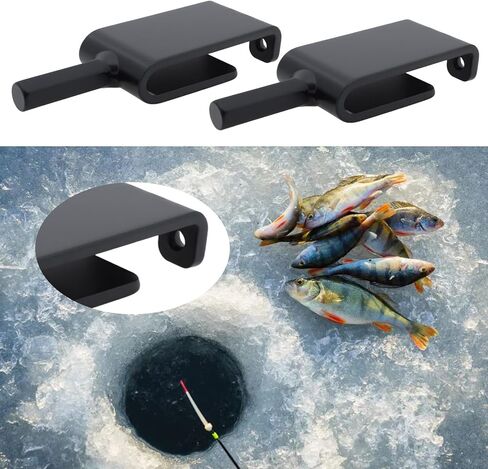 Create idea 2Pcs Ice Anchor Power Drill Adapter for Ice Fishing Camping and Other Outdoor Activities 11.5x4x7.5cm Black in Saudi Arabia