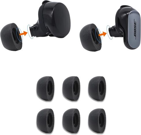 Comply Foam Ear Tips for Bose QuietComfort II and Ultra, Ultimate Comfort | Unshakeable Fit | Small, 3 Pair in Saudi Arabia