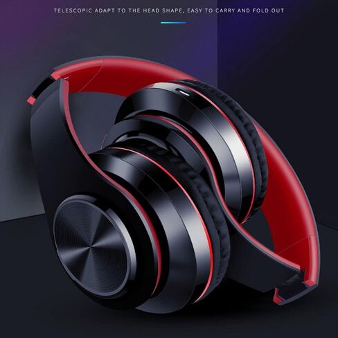 Nakano Miku Bluetooth Headphones, Hi-Fi Stereo Wireless Over Ear Headphones with Built-in Mic, The Quintessential Quintuplets Manga Cartoon Cosplay Prop for Family Leisure, Party, Travel - Blue in Kuwait