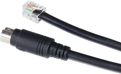 2M Mini DIN 6PIN إلى RJ12 6P6C CONNECTOR CABLE للدواسات/المحفزات لعجلات FANA Kable PS/2 إلى RJ12 6PIN CABLE (5M) in Saudi Arabia