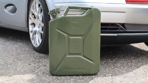 Yates Steel Metal Authentic NATO Container 20L with Spout for Liquid/Non-Potable Water, UN Approved, Tested in U.K (Olive Drab) in Saudi Arabia