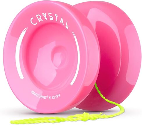 MAGICYOYO K2 Crystal Yoyo احترافية سريعة الاستجابة للأطفال المبتدئين، يويو ثنائي الغرض مع محمل يويو إضافي غير مستجيب للمتقدم + 12 خيط يويو + أداة إزالة + حقيبة تخزين (أخضر) in Kuwait