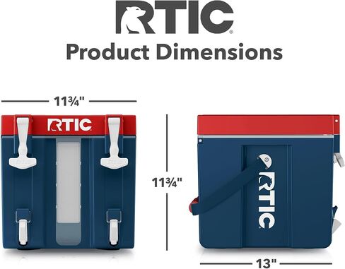 RTIC Halftime Water Cooler Portable Carrier Container, Drink Beverage Dispenser, Stackable with 2 Taps, Bottleless, BPA-Free, for Sports, Camping, BBQ, Parties, Picnic, & More, Patriot in Saudi Arabia